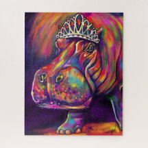 Tiara Hippo Art Puzzle