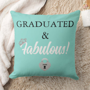 Tiara Party Graduation 2018 Celebration Throw Pillow