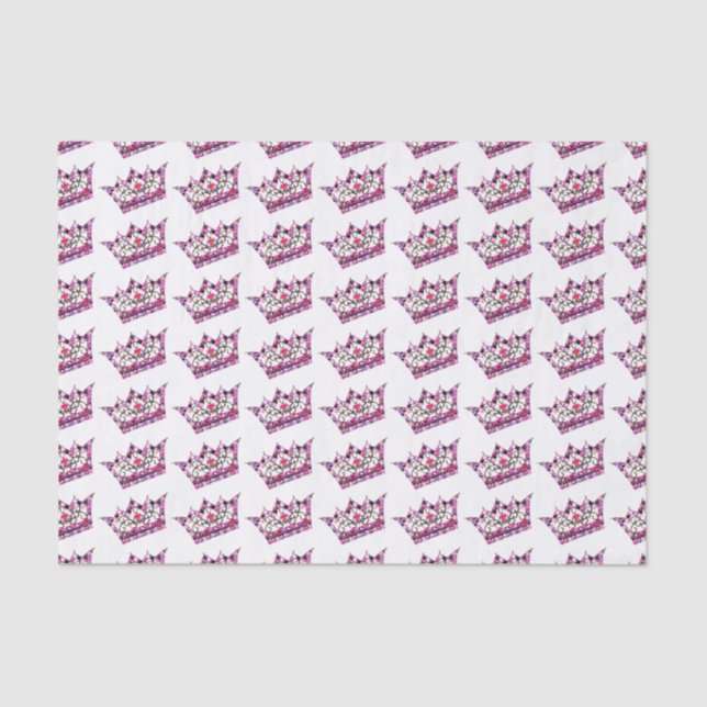 "Tiaras!" Tissue Paper (Front)