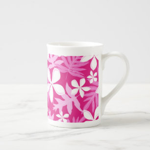 TIARE (HOT PINK) BONE CHINA MUG