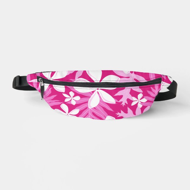 TIARE PATTERN IN PINK FANNY PACK (Front)