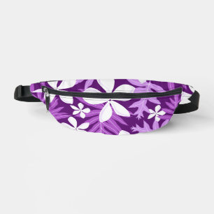 TIARE PATTERN IN PURPLE FANNY PACK