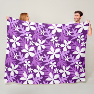 TIARE (PURPLE) Fleece Blanket