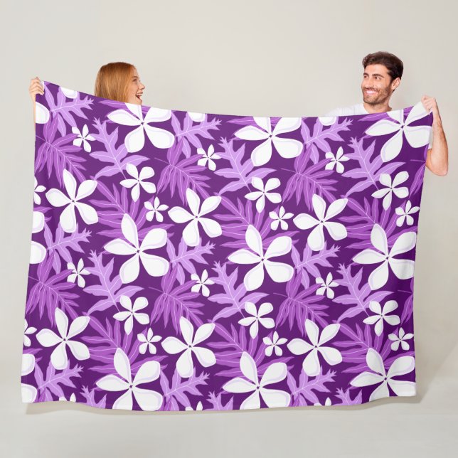 TIARE (PURPLE) Fleece Blanket (In Situ)