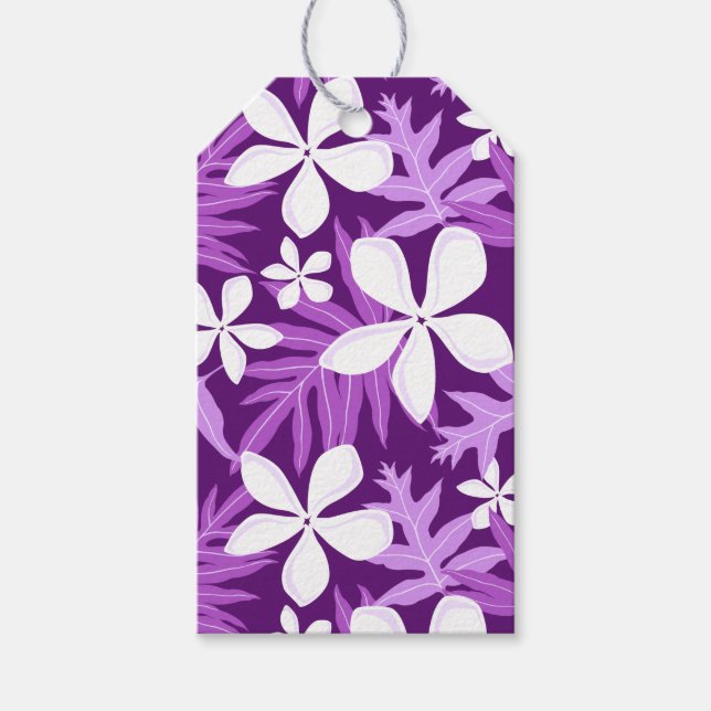 TIARE (PURPLE) GIFT TAGS (Front)