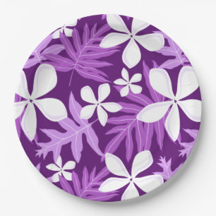 TIARE (PURPLE) PAPER PLATE