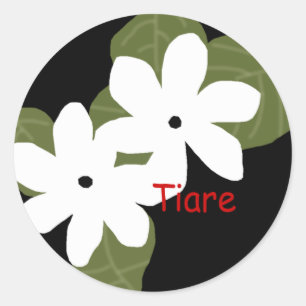 Tiare Tahitian fleurit des autocollants