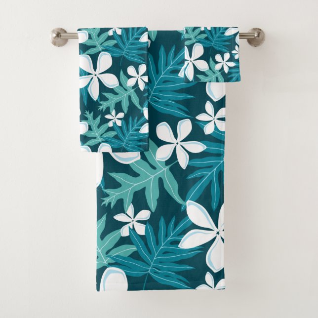 TIARE (TEAL) BATH TOWEL SET (Insitu)