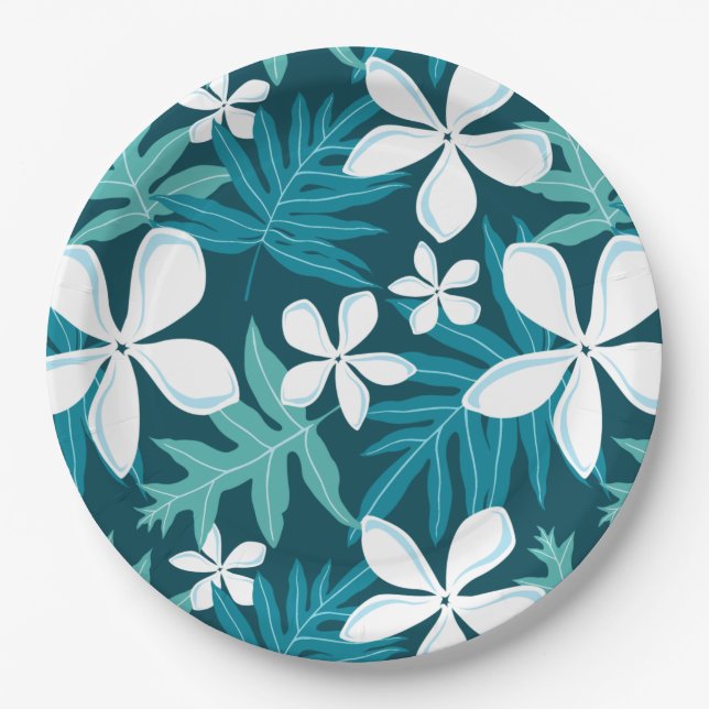 TIARE (TEAL) PAPER PLATE (Front)