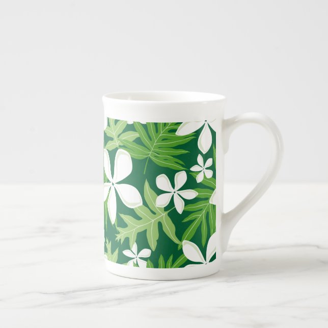 TIARE (VERT) BONE CHINA MUG (Droite)