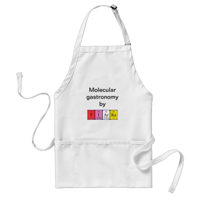 Tiarra periodic table name apron (Front)