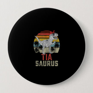 Tiasaurus T Rex Dinosaur Family Matching 4 Inch Round Button