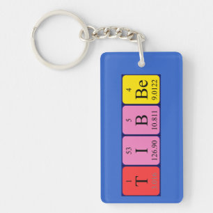 Tibbe periodic table name keyring