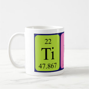 Tibbe periodic table name mug