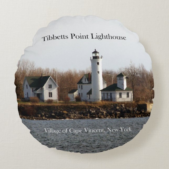 Tibbetts Point Lighthouse sround pillow (Front)