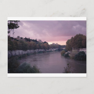 Tiber River at Sunset.png Postcard