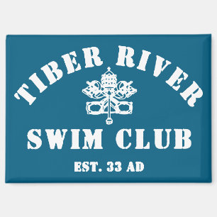 Tiber River Swim Club fridge magnet