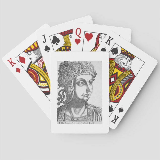 Tiberius Caesar (42 BC-37 AD), 1596 (engraving) Playing Cards (Back)