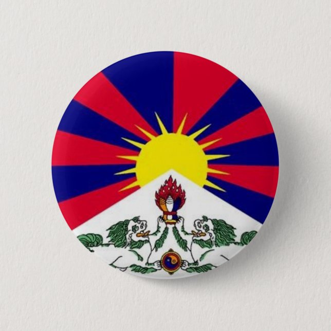 tibet 2 inch round button (Front)