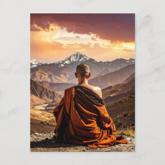 TIbet - Buddhism - Meditation Postcard