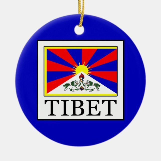 Tibet Ceramic Ornament (Front)