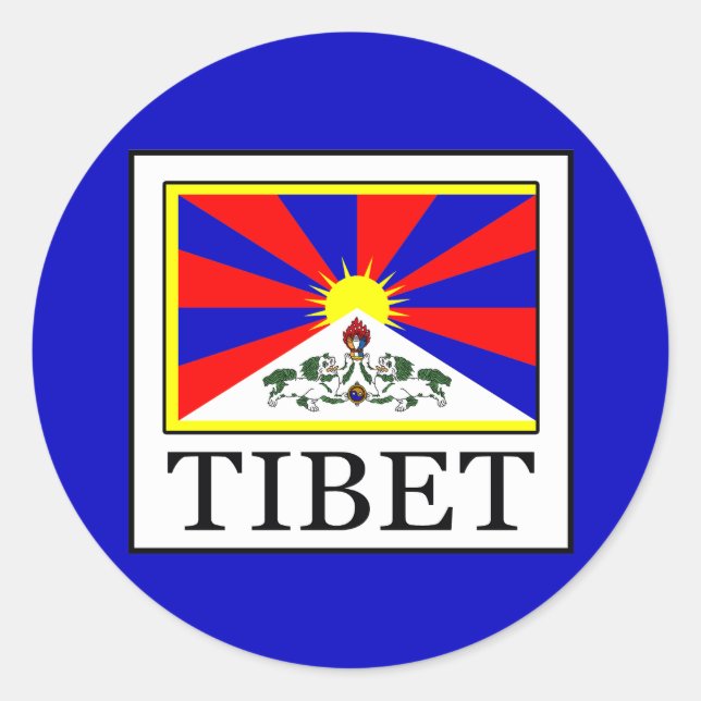 Tibet Classic Round Sticker (Front)