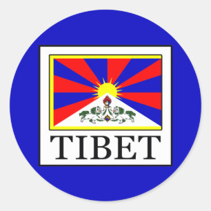 Tibet Classic Round Sticker