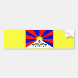 Tibet Flag Bumpersticker Bumper Sticker