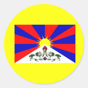 Tibet Flag Classic Round Sticker