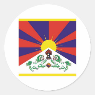 Tibet Flag Classic Round Sticker