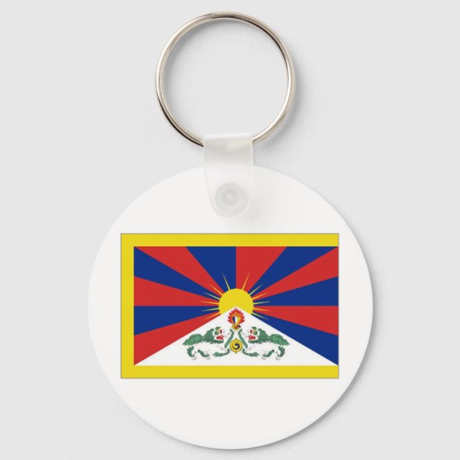 Tibet flag keychain (Front)