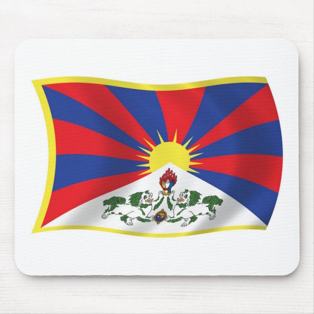 Tibet Flag Mousepad (Front)