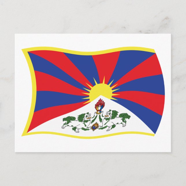 Tibet Flag Postcard (Front)