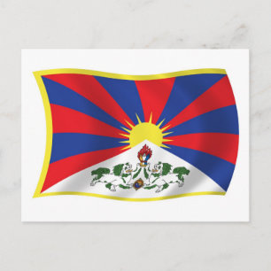 Tibet Flag Postcard