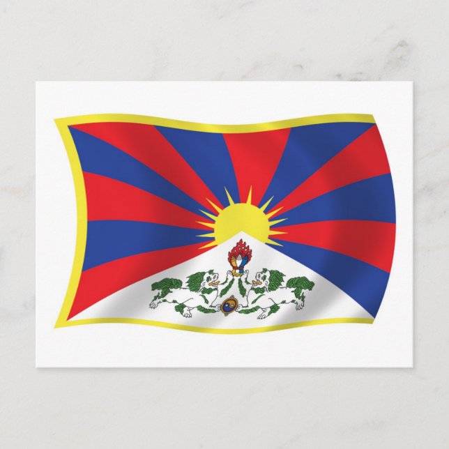 Tibet Flag Postcard (Front)