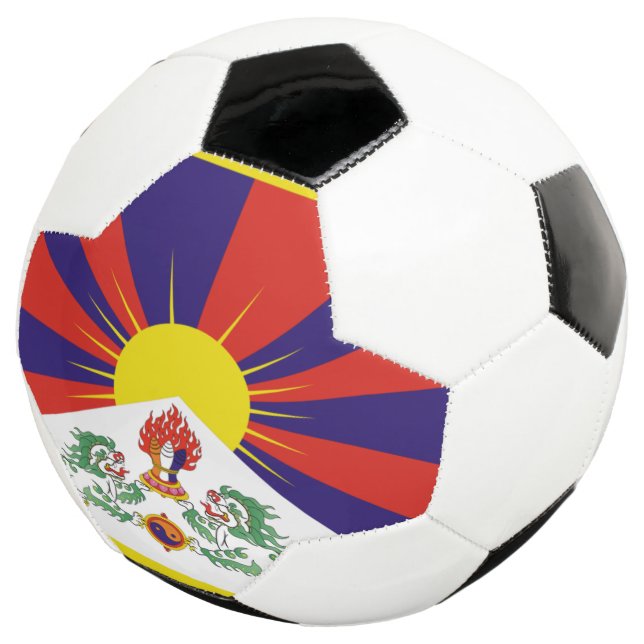 tibet flag soccer ball (Three Quarter)