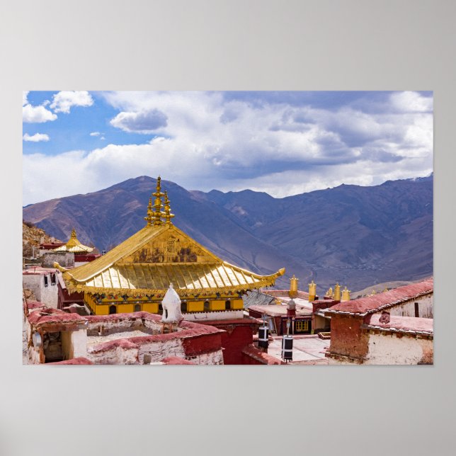 Tibet - Ganden Buddhist Monastery Poster (Front)