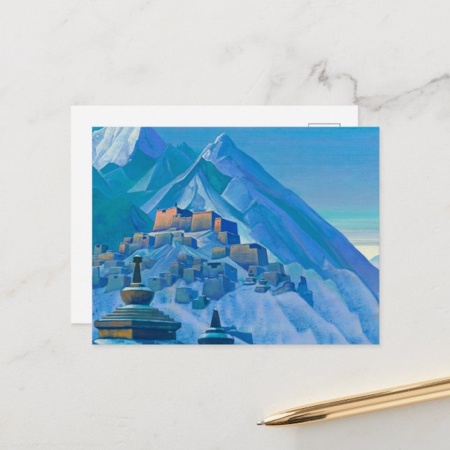 Tibet, Himalayas by Nicholas Roerich Holiday Postcard (Front/Back In Situ)