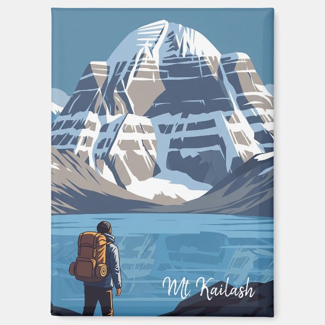 Tibet Mount Kailash Travel Magnet (Front)
