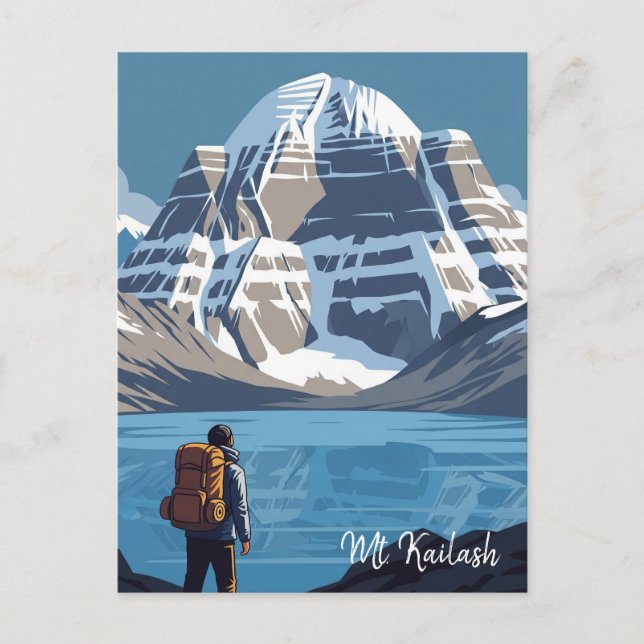 Tibet Mount Kailash Travel Postcard (Front)