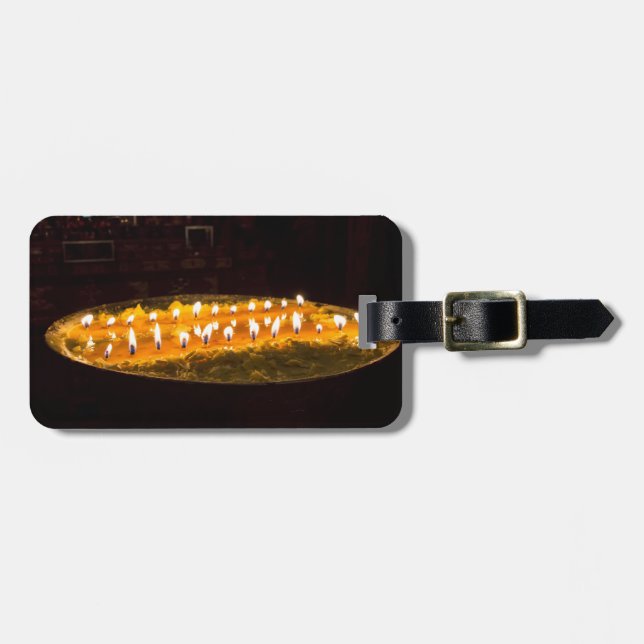 Tibet - Ritual butter lamp Luggage Tag (Front Horizontal)