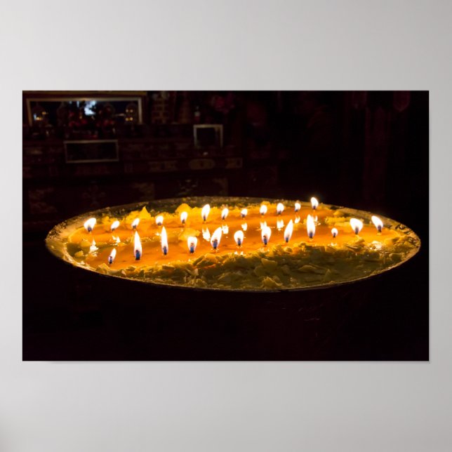 Tibet - Ritual butter lamp Poster (Front)