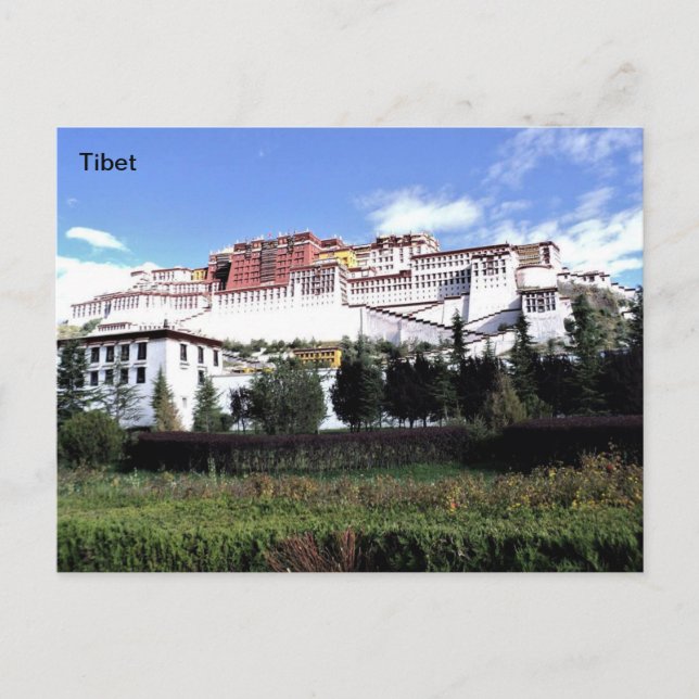 Tibet, The Potala Palace in Lhasa, China. Postcard (Front)
