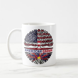 Tibet Tibetan American USA Tree Roots Flag Coffee Mug