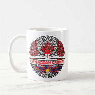 Tibet Tibetan Canadian Canada Tree Roots Flag Coffee Mug