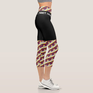 Tibet & Tibetan Flag fashion, Fitness, Sports Capri Leggings