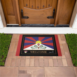 Tibet & Tibetan Flag house mats/sports Welcome Doormat