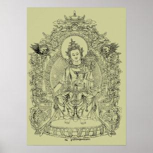TIBETAN BUDDHA POSTER