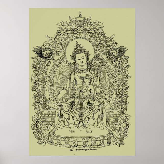 TIBETAN BUDDHA POSTER (Front)