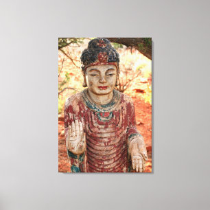 tibetan buddha wrapped canvas